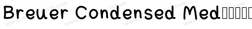 Breuer Condensed Med字体转换